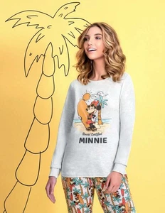 Pigiama donna in jersey di cotone Minnie DYD0343 - Picture 1 of 2