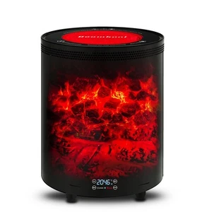 Space Heater Indoor, Portable electric fireplace heaters with 3D Flame Effect... - Picture 1 of 9