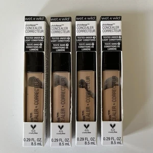 4 Wet n Wild PhotoFocus Concealer #C841B-Light/Med Beige,#840B-Light Ivory .29oz - Picture 1 of 6