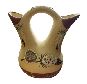 Native American Pottery. Wedding Vase. 5". Signed Betty Selby # 359. Vintage. - Picture 1 of 9