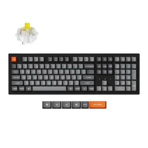Keychron K10 Max QMK Kabellose Mechanische Tastatur, QWERTY US, K10M-A4, Banana - Photo 1/12