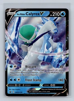 Ice Rider Calyrex V - Promo SWSH: Sword & Shield Promo Cards SWSH130 NM Free Shi - Image 1 of 2