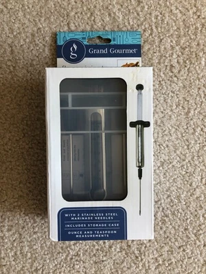 Nuevo inyector de sabor a pavo Grand Gourmet con 2 agujas de acero inoxidable. Foto 1 de 4