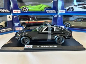 Maisto - 1971 Datsun 240Z - BLACK- Diecast 1/18 Scale. New In Box. - Picture 1 of 11