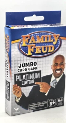 Family Feud Jumbo Card game Platinum Edition, Cardinal 2019 Steve Harvey, age 8+ - Image 1 of 4