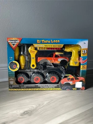 Monster Jam Official El Toro Loco Monster Truck Mechanix Build & Re-build - Image 1 of 4