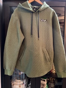 Barhocker Sport gesteppt grün Damen L Hoodie Viva La Hocker gesteppt Kordelzug - Bild 1 von 5