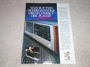 Kyocera DA-01 CD PLayer Ad,1st one! Article,specs, RARE - Picture 1 of 1
