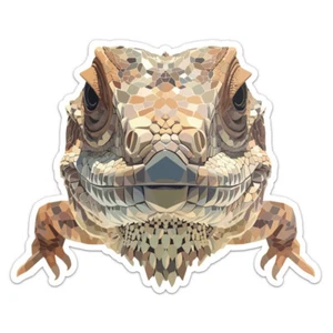 Triangulierte Eidechse Auto Autoaufkleber Vinyl Aufkleber - Bild 1 von 6