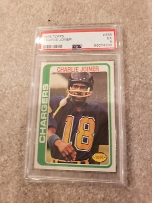 1978 Topps Charlie Joiner PSA 5 #338 - Image 1 of 3