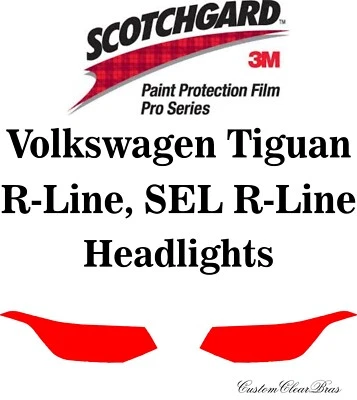 3M Paint Protection Film Pro Series 2022 2023 2024 Volkswagen Tiguan R-Line - Image 1 of 3
