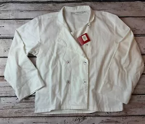WILLIAMS SONOMA Youth Kids M/L Junior Chef Jacket Kitchen White Costume New NWT - Picture 1 of 8