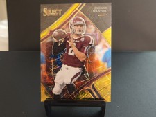 2023 Panini Select Draft Picks Johnny Manziel Black Field Level Lazer Prizm #198