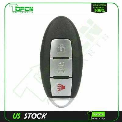 Llavero de coche con control remoto de entrada sin llave para Nissan Leaf Quest 2011 2012-2017 Foto 1 de 4