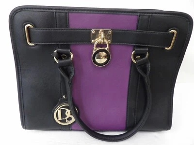 Dasein Para Mujer Clásico Púrpura Bolso de Mano Bolso de Hombro Asa Superior Cartera Cartera Foto 1 de 4