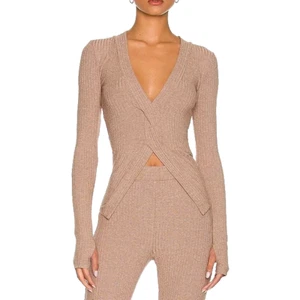 Alix NYC Inez Top Kastanie Langarm Größe Medium - Bild 1 von 8