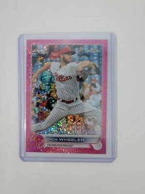 2022 Topps Chrome Zack Wheeler Pink Speckle Card #78/350 - Image 1 of 2