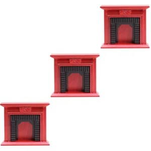 3pcs Miniaturen Kamin Mini Kamin nach Hause winziger Kamin für Kinder - Bild 1 von 12