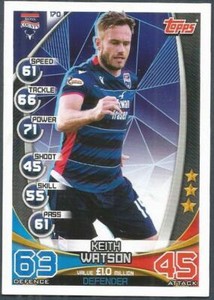  TOPPS MATCH ATTAX SPL-2019-20- #170-ROSS COUNTY-KEITH WATSON