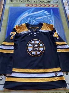 Adidas Boston Bruins NHL Hockey Jake Debrusk Jersey CCM Men’s Sz 46 Med Stitched - Picture 1 of 10