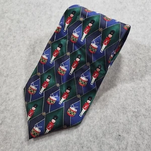 Corbata Cascanueces Verde Azul Diamantes Para Hombre Reproduce Música Aprox 56"x3.75" - Imagen 1 de 7