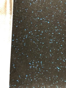 Gummi Turnhalle Bodenbelag Rollen blaue Farbe 1,25mx10mm BIS ZU 5M - Bild 1 von 3
