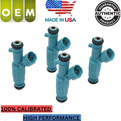 4x OEM Denso Fuel Injectors Fits For 2011 2012 2013 2014 Hyundai Sonata 2.4L I4 — 第 1/4 张图片