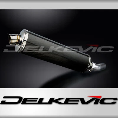 Kit silenciador de escape de carbono ovalado Kawasaki ZX-10R Ninja 2008-2010 Slip On 18" Foto 1 de 4