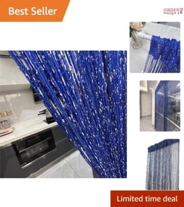 String Curtain Polyester 39.4x78.7in Decorative Door Room Divider Home Styling - Picture 1 of 8