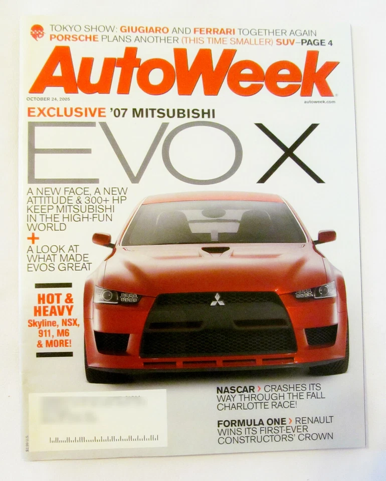 AutoWeek Magazine - Oct 24, 2005 - Sports Car Automotive Performance Foto 1 de 1