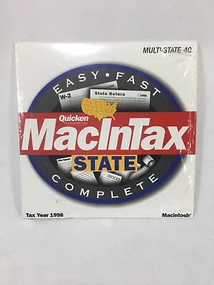 Used 1998 Quicken MacInTax State in orig sleeve. Complete Multi-State 40 CD disc - Image 1 of 3