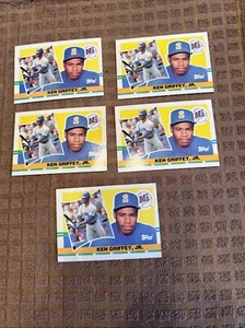 1990 KEN GRIFFEY JR. # 250 TOPPS Very Good Conditions 5 Card Lot - Picture 1 of 7