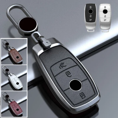 Funda Carcasa Llavero Coche Aleación Zinc Cuero Para Mercedes Benz E S W213 E300 AMG  Foto 1 de 4
