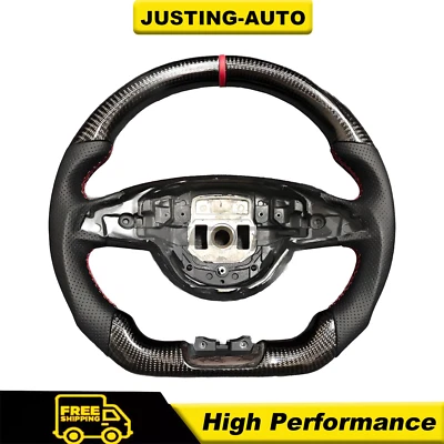 Carbon Fiber Steering Wheel For Mercedes-Benz AMG C43 C63 SLC GLC GLE GLS GLA - Image 1 of 4