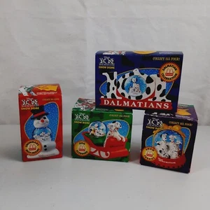 McDonalds Disney 101 Dalmations Schneekugeln Vintage 4er Set Spot Check LESEN - Bild 1 von 16