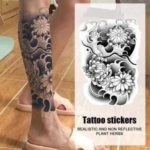Large Temporary Fake Tattoo Full Sleeve Leg Arm Waterproof Stickers Men Wo S2T8 - Picture 1 of 10
