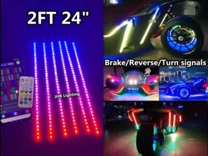 JHB 2FT 24" 6PCS Set CHASING Flow Multi-function Slingshot LED Strips Lights Kit - Bild 1 von 24