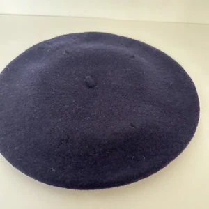 Vintage Baret baskisch 100 % Wolle de Luxe RN 58584 marineblaue Mütze - Bild 1 von 8