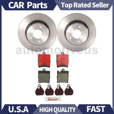 Juego de pastillas de freno de disco trasero rotor de freno de disco 3X Brembo para C230 2003-2003 Foto 1 de 4