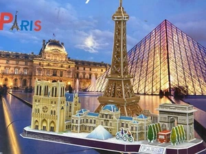 Rompecabezas CityLine Paris 3D de CubicFun con sitios famosos - Imagen 1 de 8