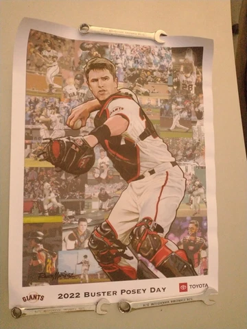 2022 San Francisco Giants Buster Posey Day 18x24 Poster Print Toyota Martinez Cover