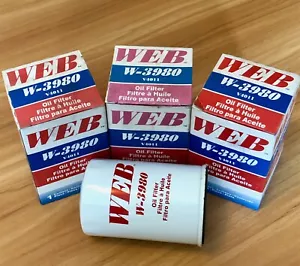 3PC Web W-3980 Engine Oil Filter {NOS} Cross to CARQUEST 85036 - Picture 1 of 3