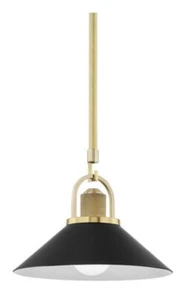 Hudson Valley Lighting Syosset 1 Light 12 inch Aged Brass Pendant Ceiling Light - Picture 1 of 3