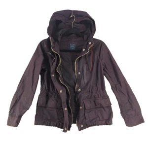 GAP Jacket XS(0-2) Full Zip Purple Fall Winter W/ Pockets Casual Hooded Woven - Picture 1 of 15