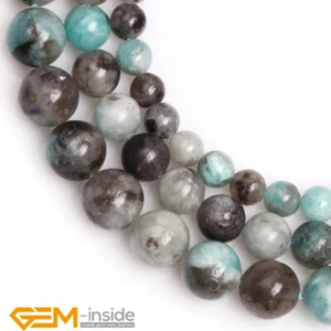 Green Madagascar Amazonite Natural Gemstone Round Loose Beads Strand 15" AU DIY - Picture 1 of 20