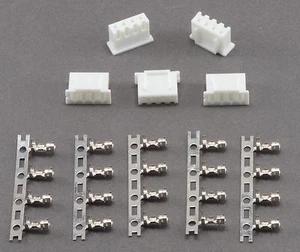 (5) 3S - 4 Pin JST-XH / Align Replacement Male LiPo Balance Connectors w/ Pins - Picture 1 of 2