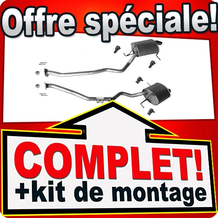 Silencieux Arriere pour BMW X5 (E53) 3.0 228CH 231CH 2000-2006 échappement - Photo 1/1