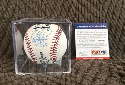 Barry Larkin HOF Ball with 2012 HOF Inscription PSA Authenticated - Image 1 of 4