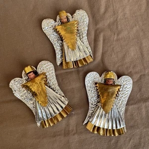 3x Ángel de Núremberg 1946/47 colgante Navidad adornos de árbol de Navidad antiguo - Imagen 1 de 8