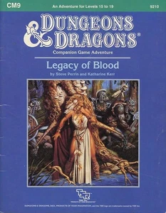 CM9 LEGACY OF BLOOD VGC! Vintage TSR D&D Module Dungeons Dragons Companion Set - Picture 1 of 3